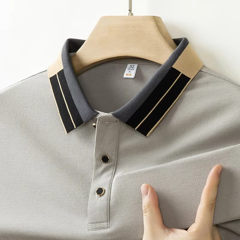 Polo à col pour hommes