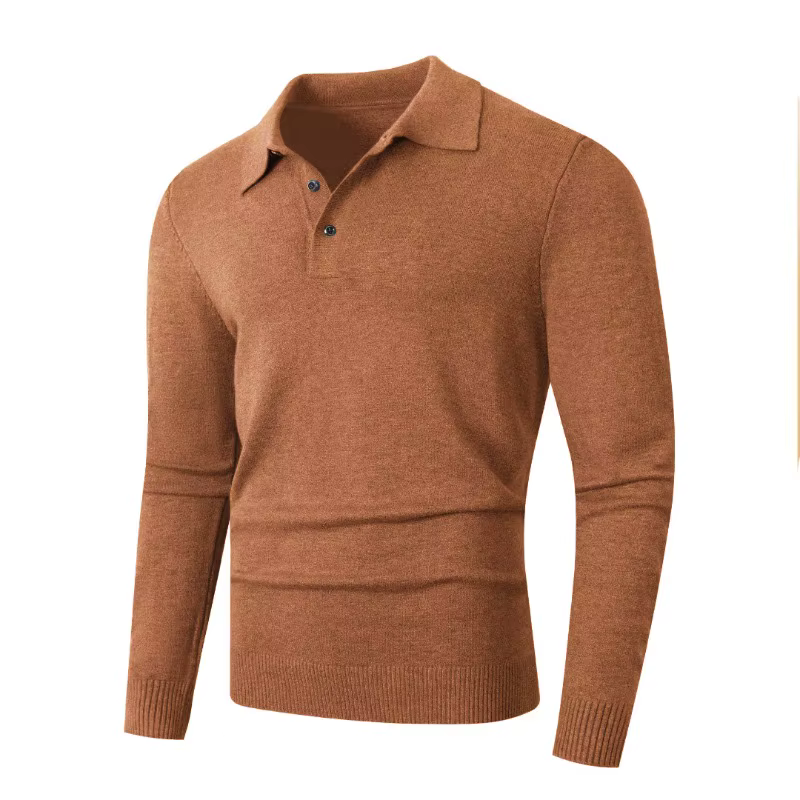 Pull Polo à manches longues pour hommes