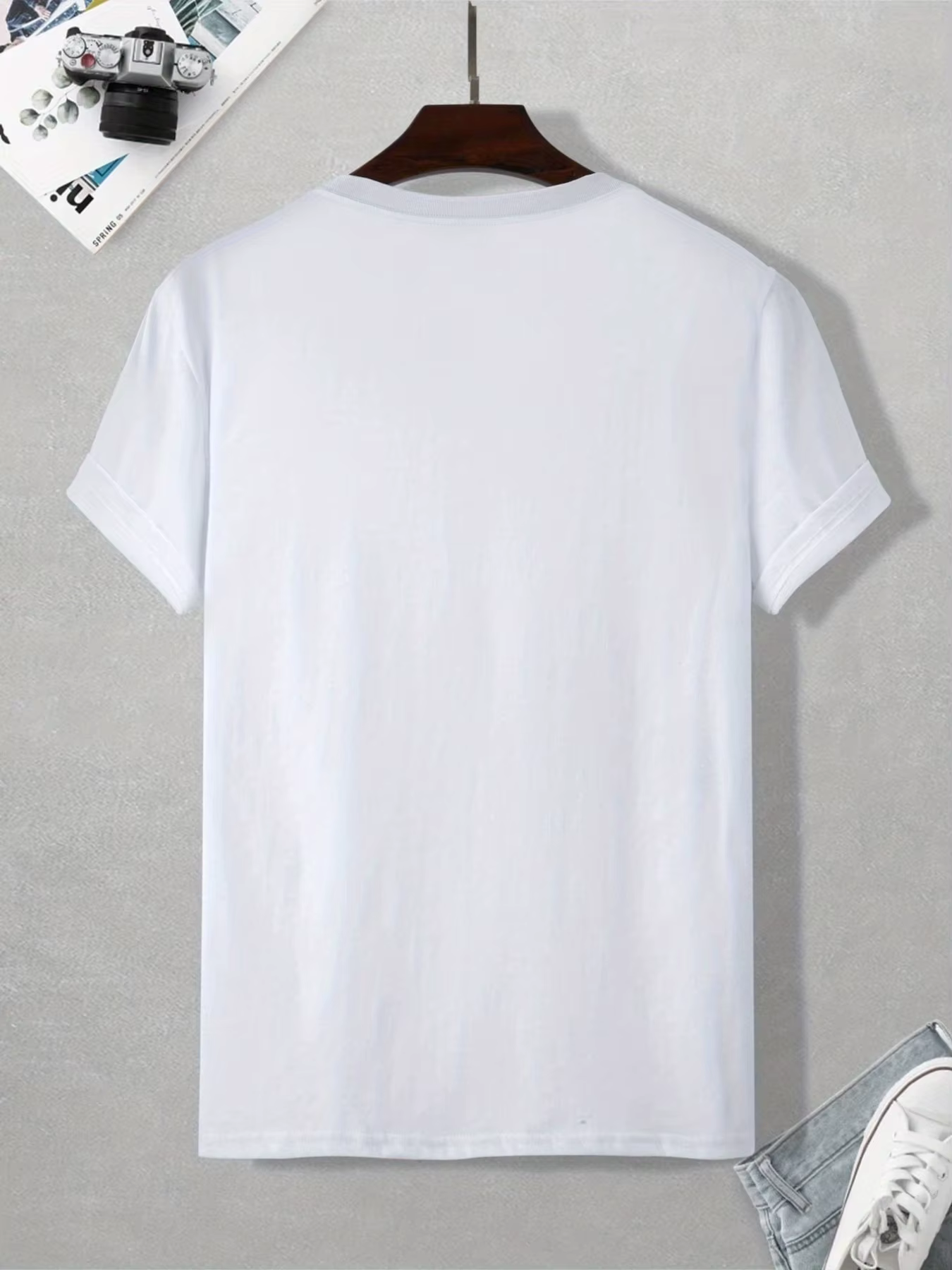 T-shirt imprimé Nwo pour hommes, T-shirt décontracté à manches courtes et col ras du cou, vêtements d'été pour hommes pour l'extérieur