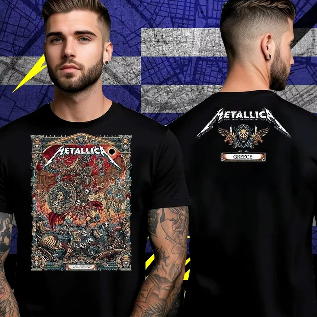 T-shirt graphique en coton Metallica M72 Dublin 2026 72 Seasons Tour Dates Pop Up Merch Band pour hommes et femmes