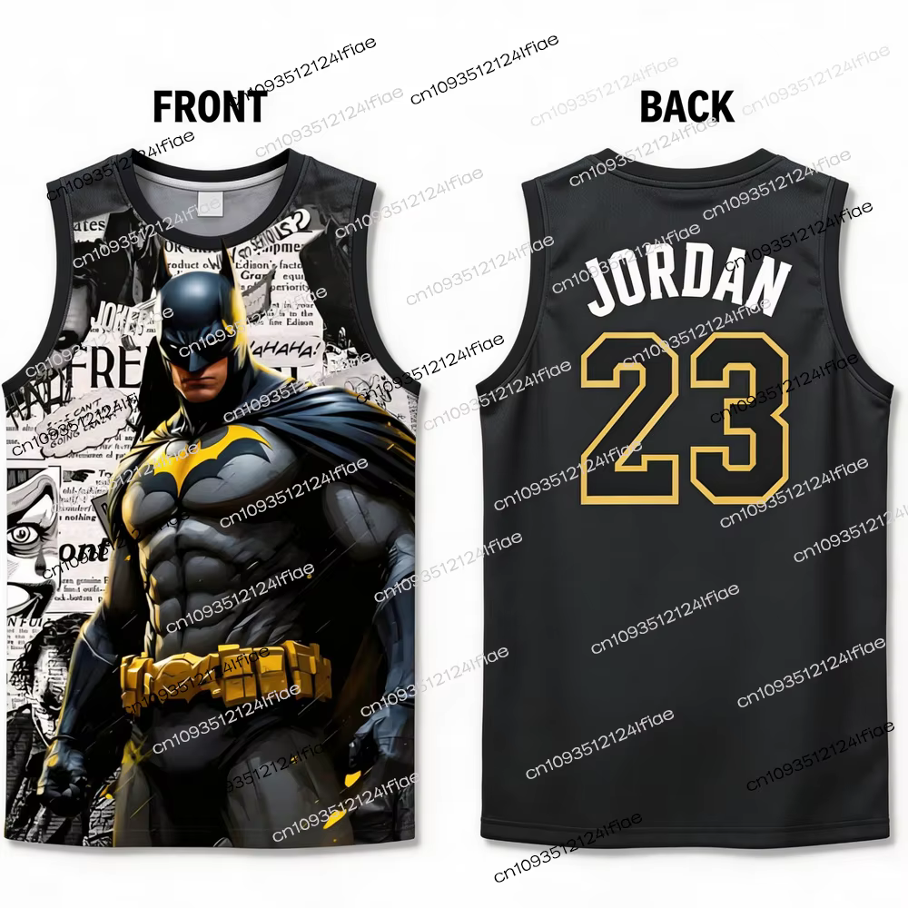 Nouveau Maillot de Basketball Batman Jordan pour Homme 2026