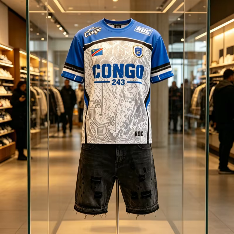 Nouveau Maillot de Football Style Course Américaine 2026