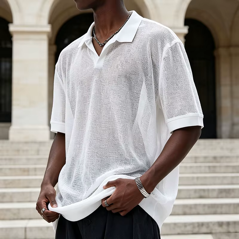 Chemises pour hommes – Nouvelle collection été 2026 : Polos en maille respirants pour le quotidien