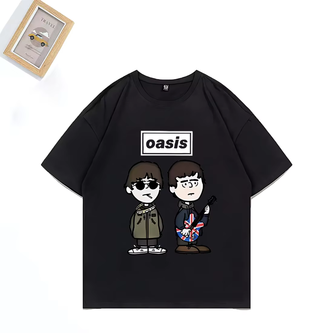 Groupe de Rock britannique o-oasis Live 25 T-shirt punk hommes femmes dessin animé vintage Hip Hop streetwear 100% coton