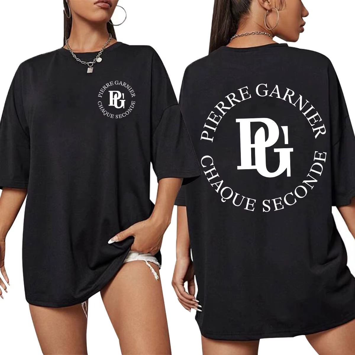 Pierre Garnier Chaque Seconde 2025 Album Tour T-shirts Hip Hop mode T-shirt hommes vêtements 100% coton décontracté