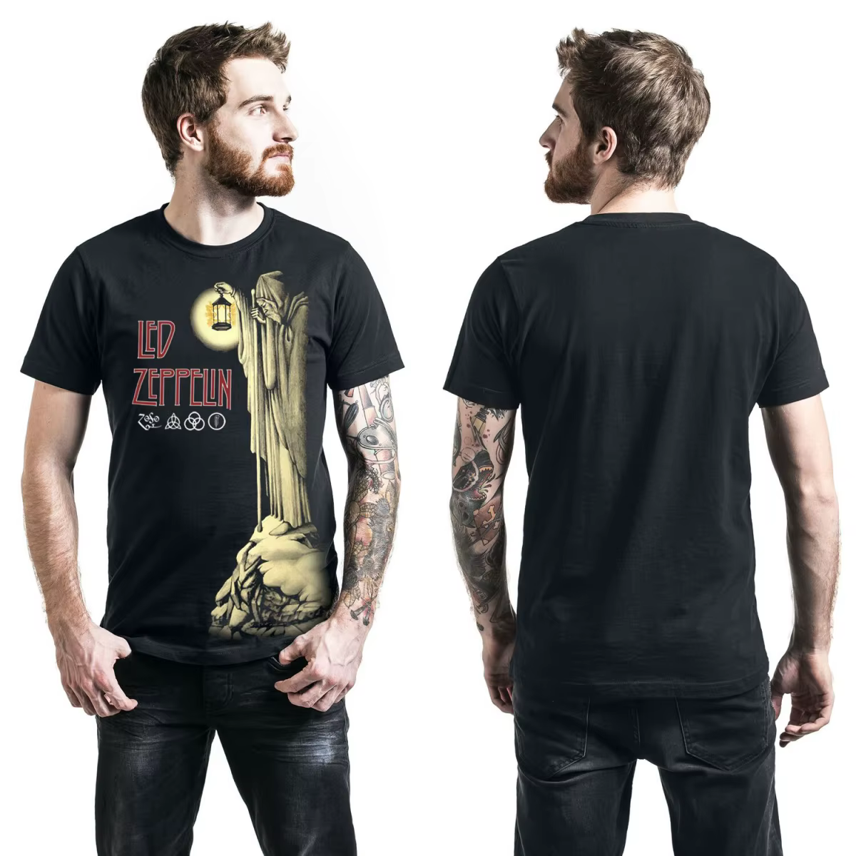T-shirt en coton avec graphisme Led Zeppelin