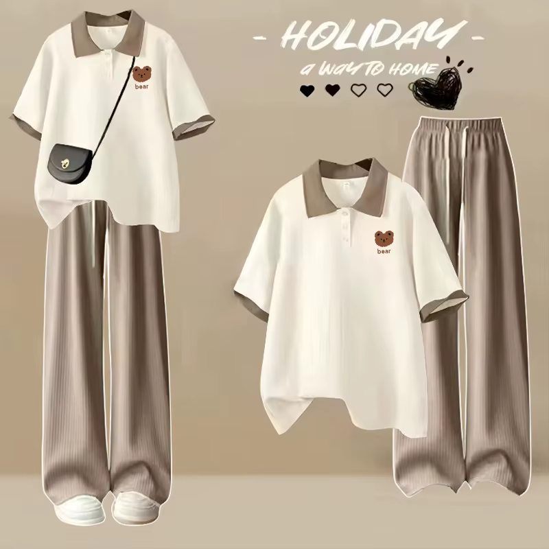 T-Shirt Polo japonais d'été à manches courtes