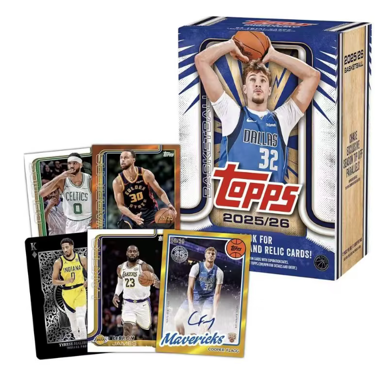 Collection de cartes de stars de basket-ball NBA Topps authentiques 2025-2026