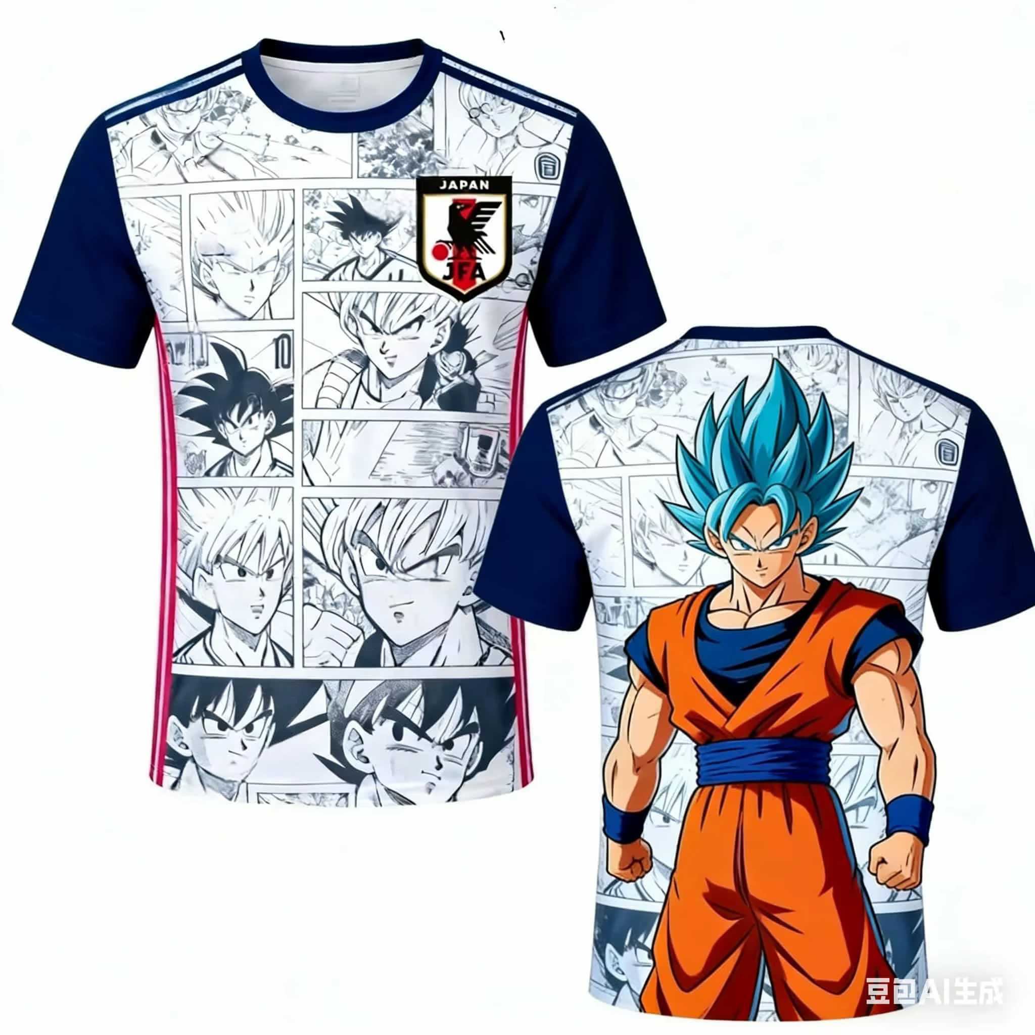 T-shirt graphique DBZ Chibi & Goku musclé