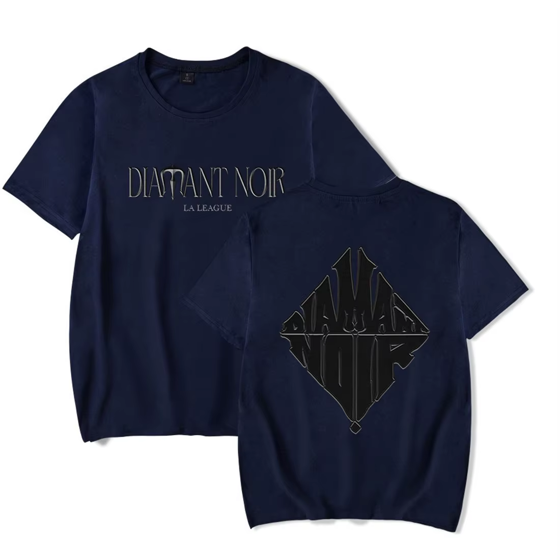 Werenoi Diamant Noir T-shirt Unique à manches courtes hauts