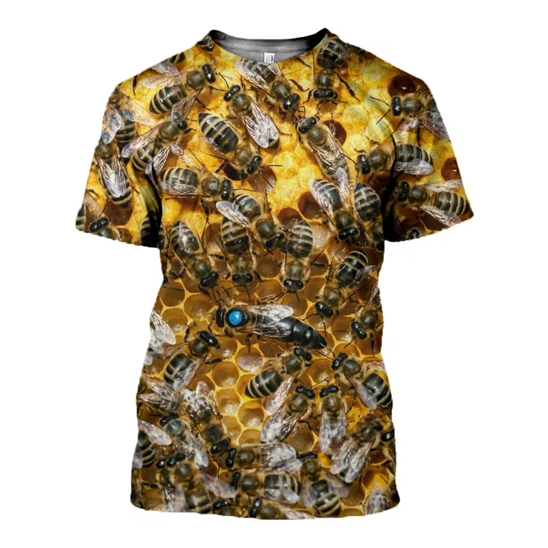 T-shirt graphique à imprimé 3D pour hommes et femmes