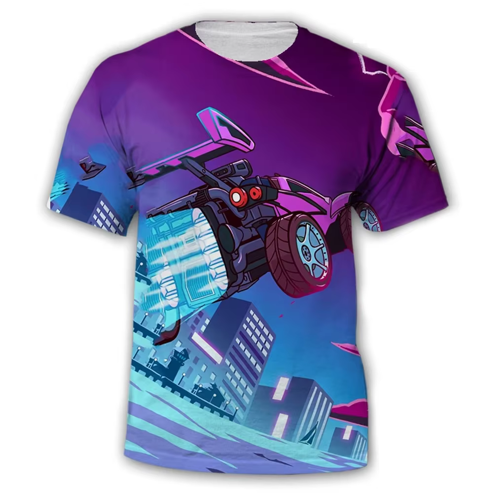 T-shirt pour hommes au design créatif Rocket League