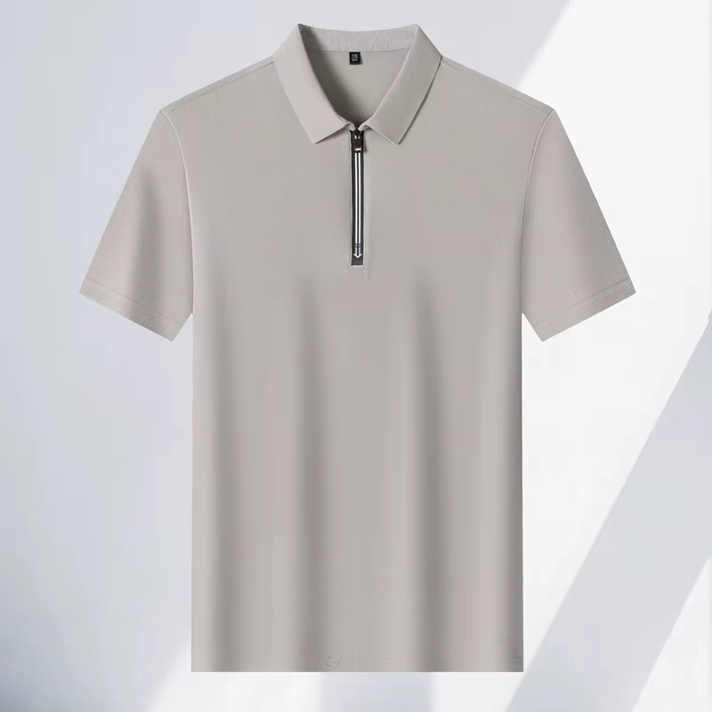 Polo Homme Haut de Gamme à Demi-Zip
