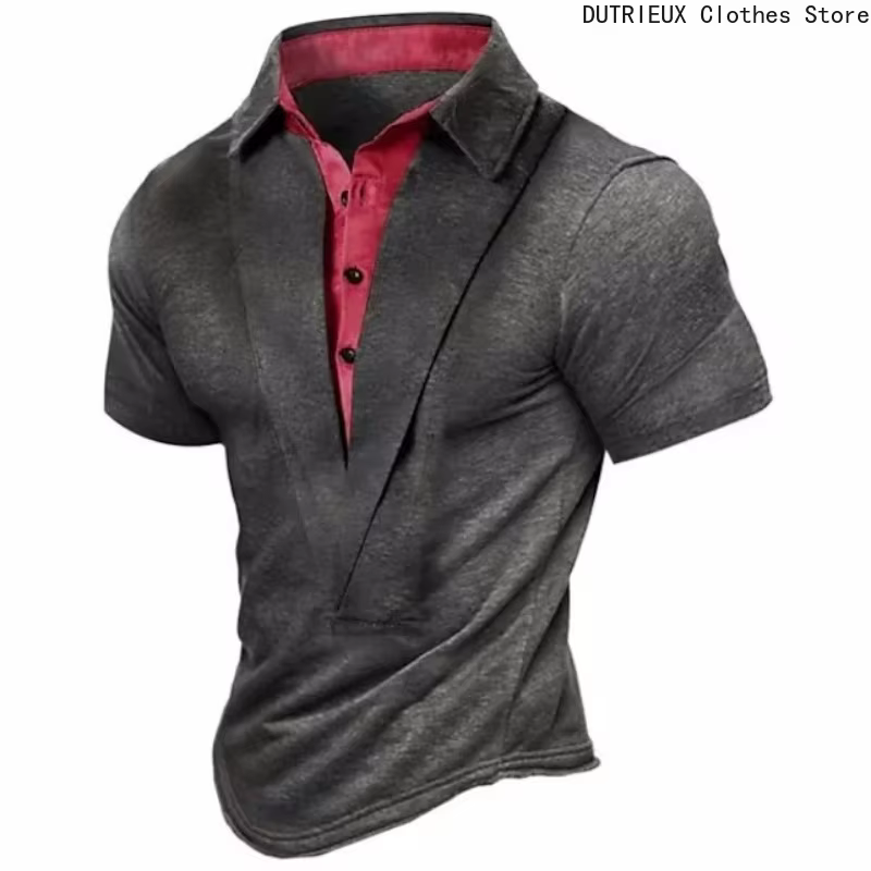 T-shirt à manches courtes pour hommes pour l'été
