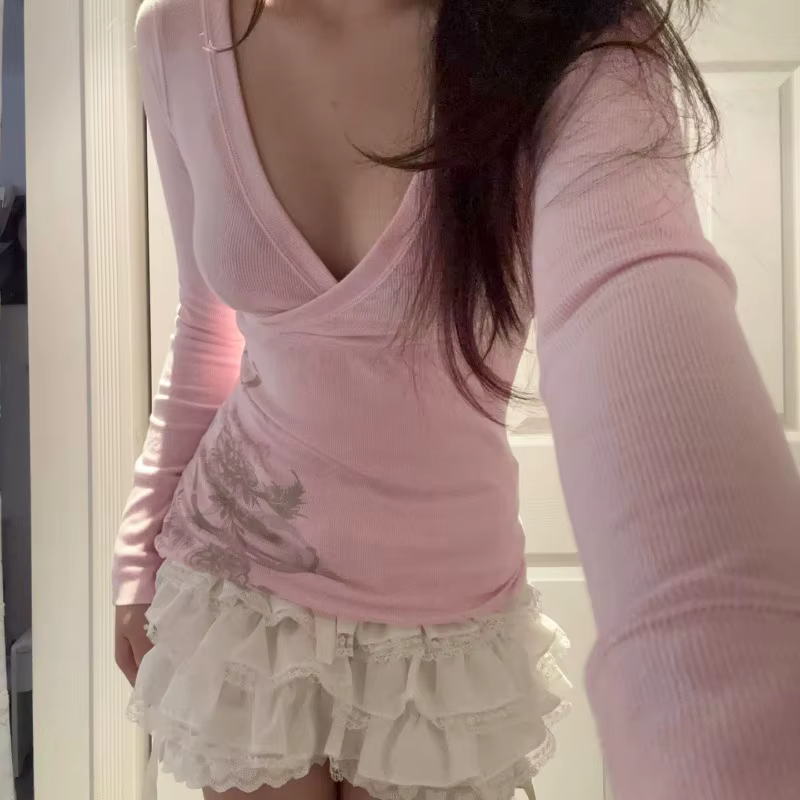 T-shirt femme à imprimé floral rose