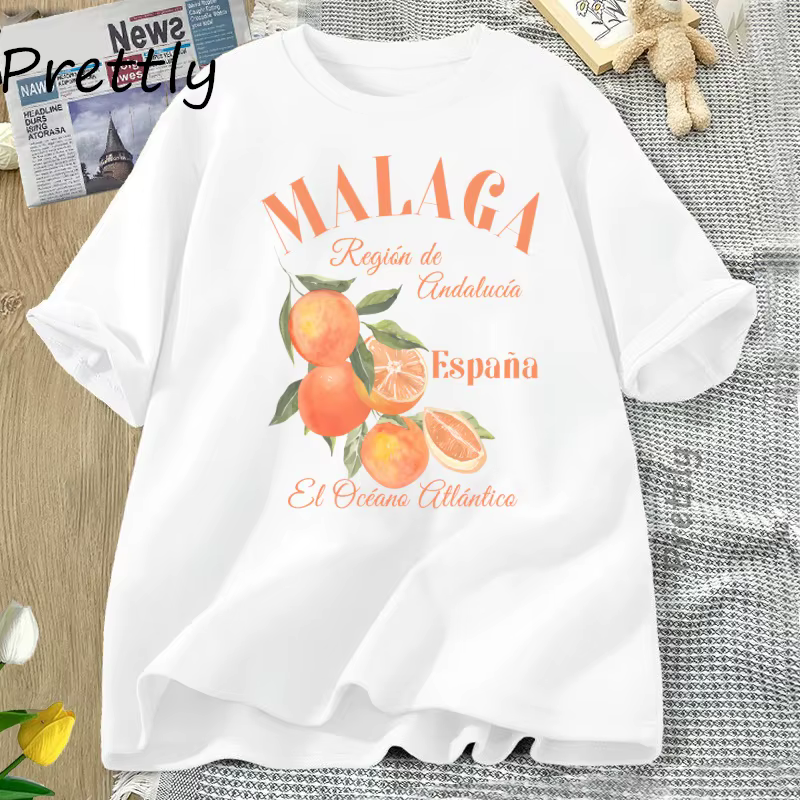 Espagne Malaga T-shirt Orange fruits
