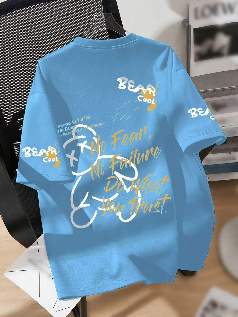 T-shirt d'été respirant à col rond pour hommes