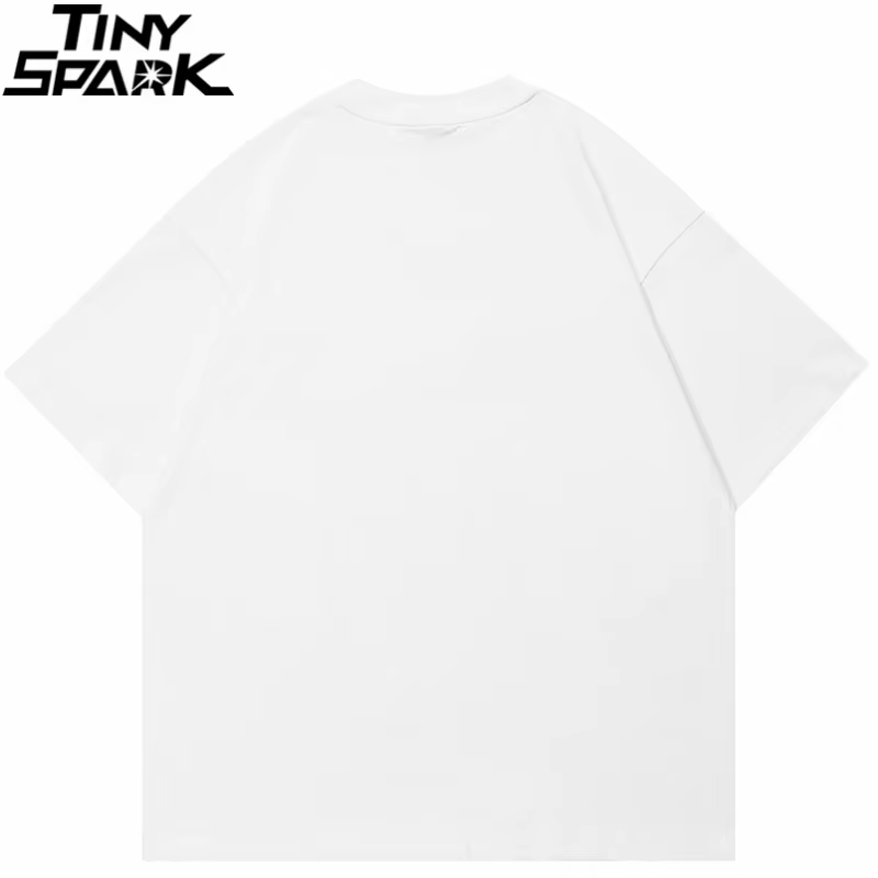 Été 2025 T-Shirt hommes Streetwear éclaboussures lait étoile graphique