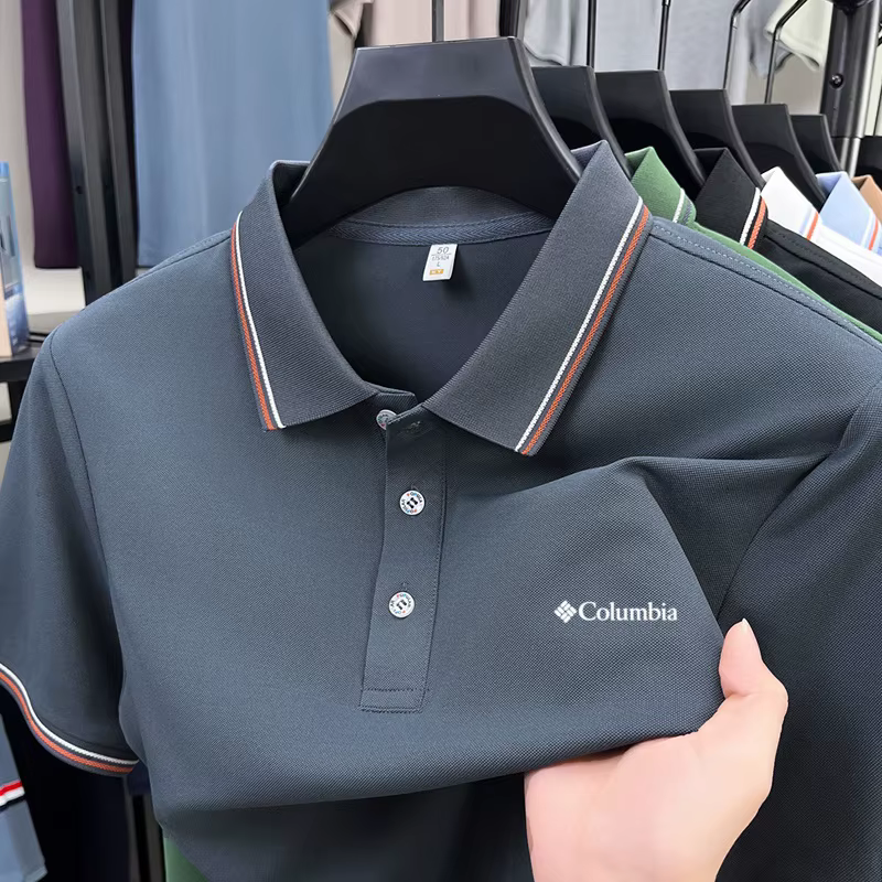 Polo haut de gamme avec broderie de lettres