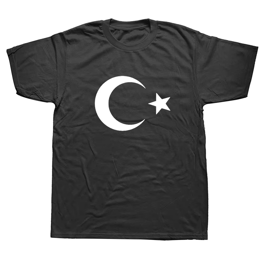 Nouveau T-shirt Turc pour Homme – Coton Décontracté d'Été à Manches Courtes avec Drapeaux Turcs Amusants