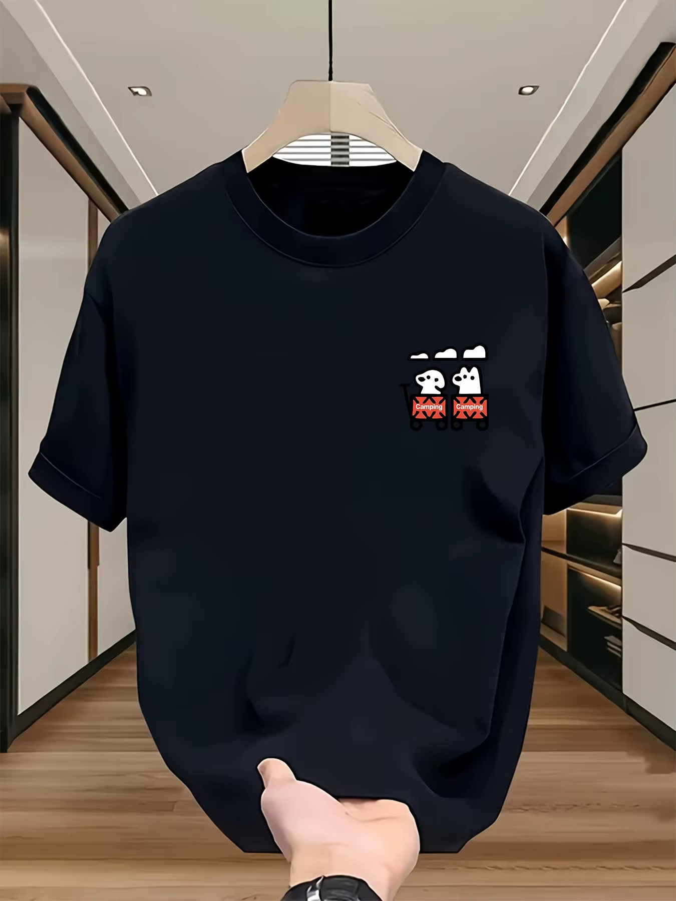 T-shirt graphique mignon pour homme