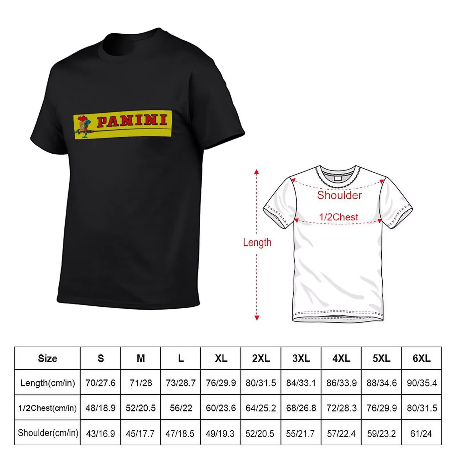 T-Shirt Blanc avec Logo Panini pour Homme