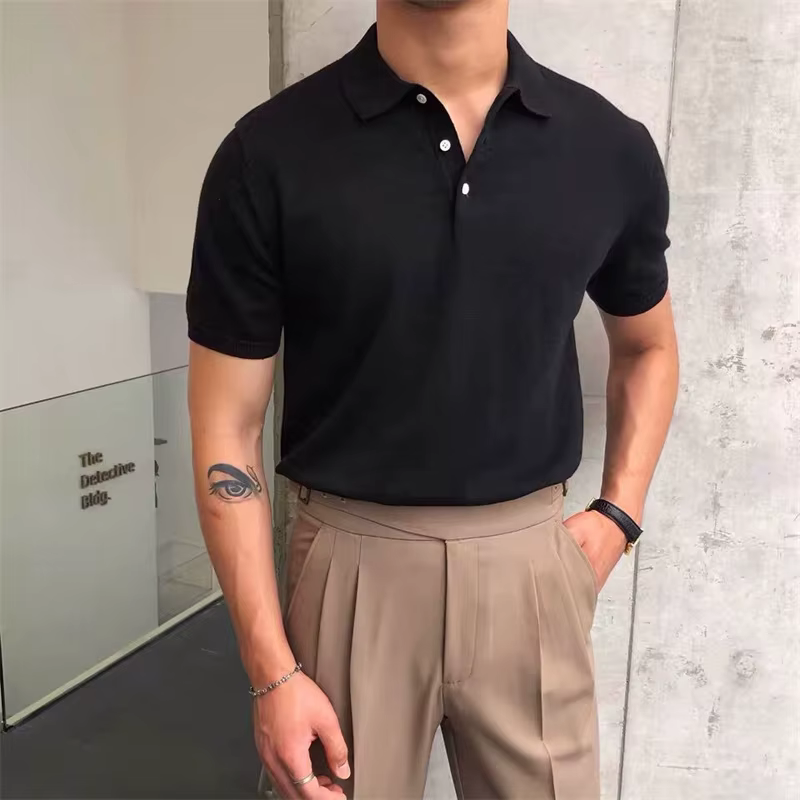 Polo à manches courtes pour hommes