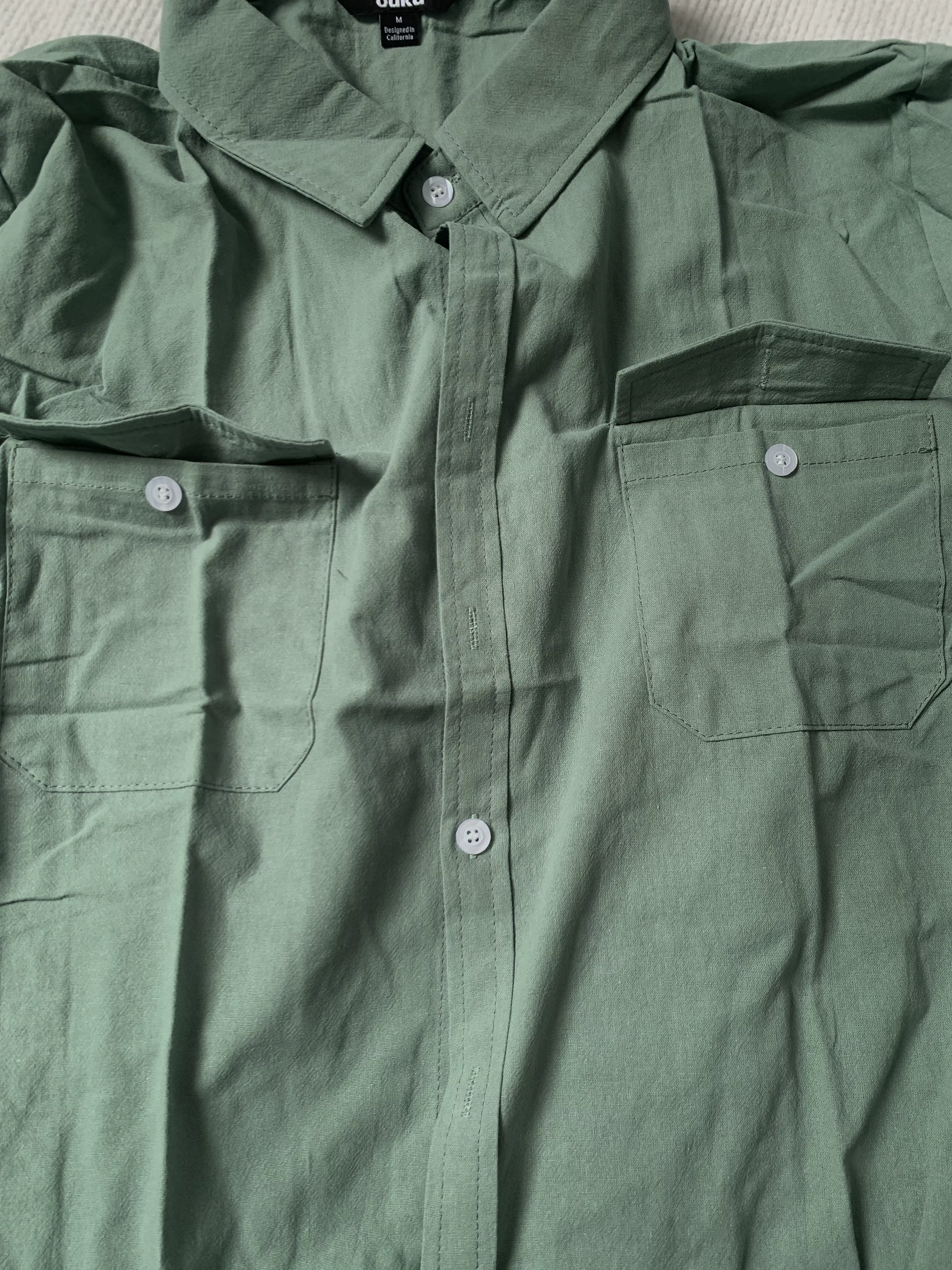 Chemise en coton à manches courtes pour hommes T-shirt