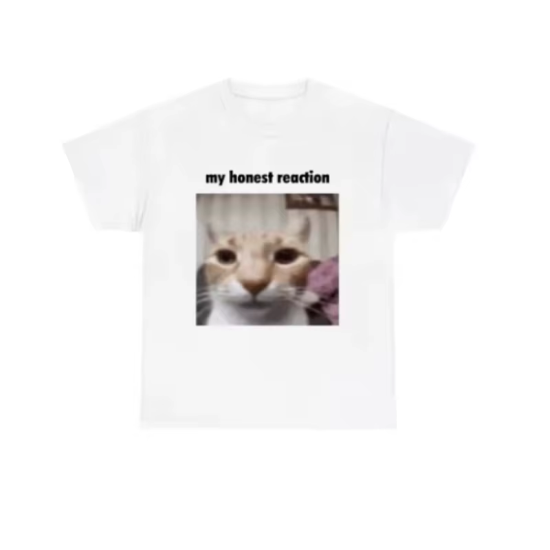 Mon honte réaction T-shirts drôle chat Meme