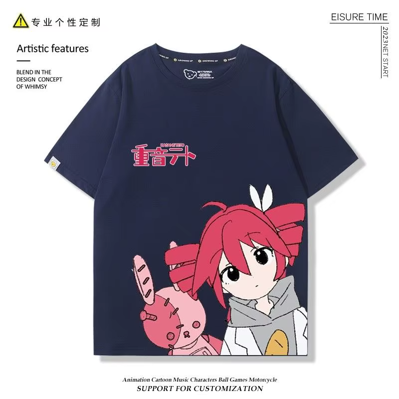 Kasane Teto teto Anime T-Shirt été hommes T-Shirt décontracté femmes col rond manches courtes t-shirts vêtements t-shirts Cosplay cadeau d'anniversaire