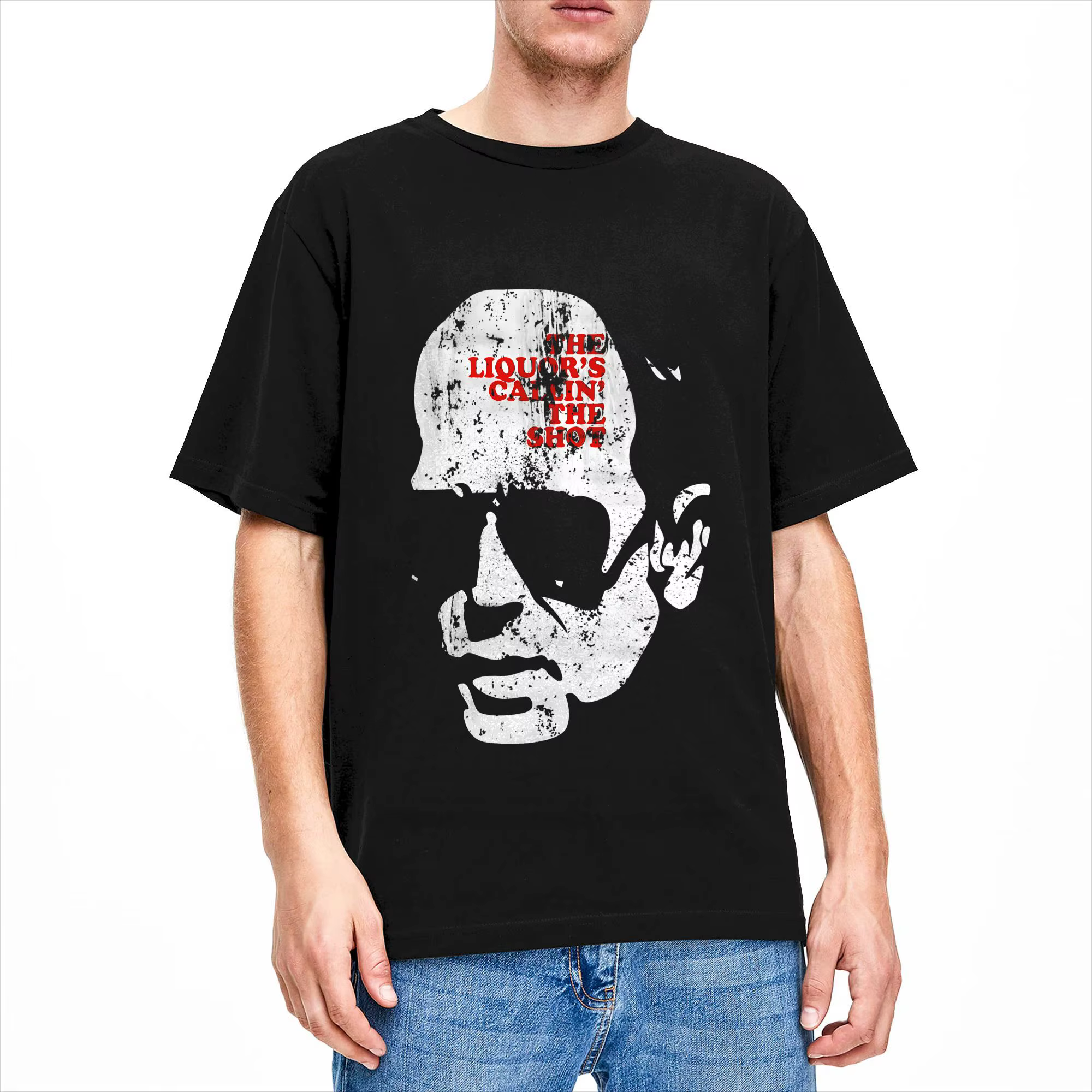 T-shirt pour hommes Mr Lahey The Liquor is Calling the Shot