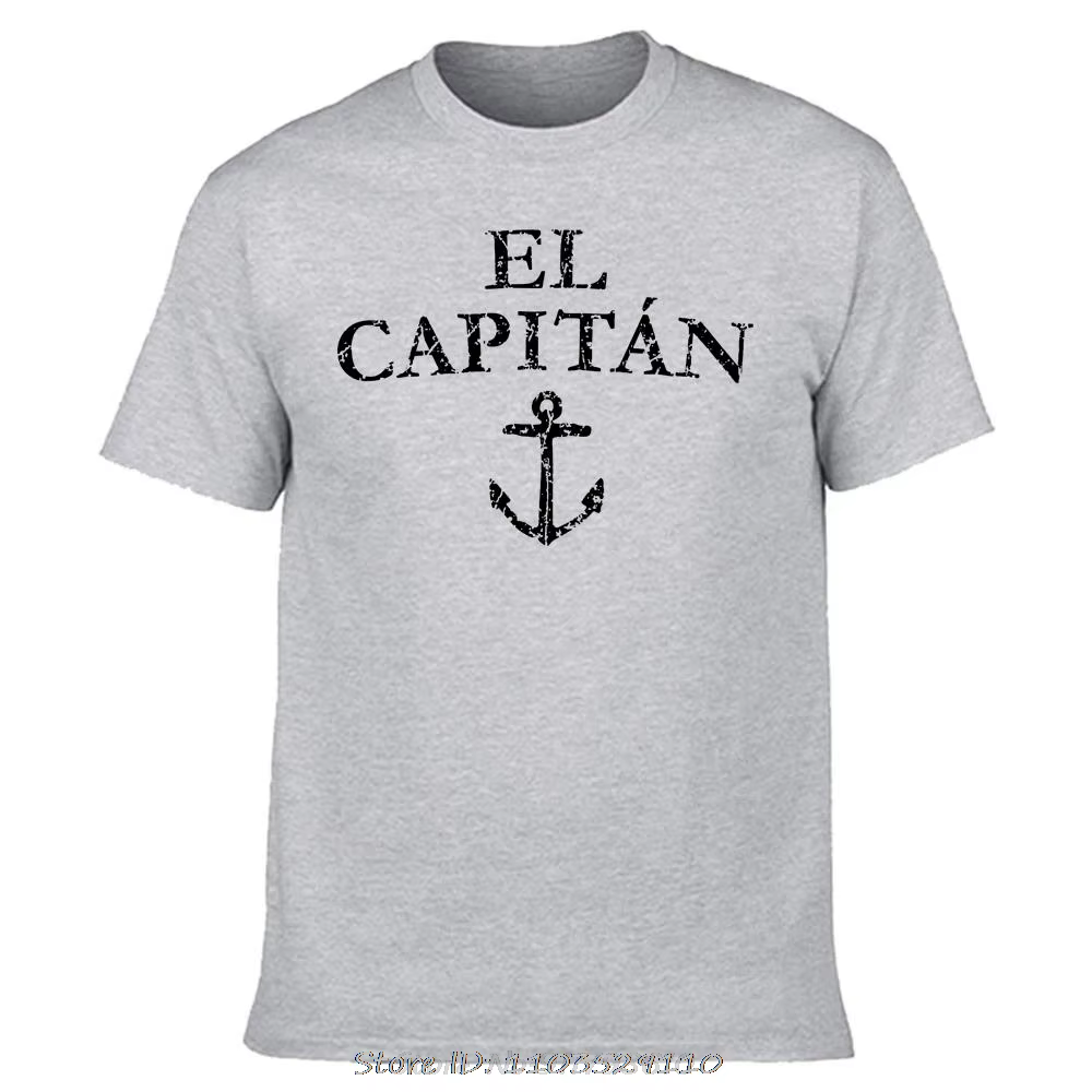 Drôle El Capitan capitaine bateau voile T-shirt coton Streetwear cadeaux d'anniversaire Style d'été