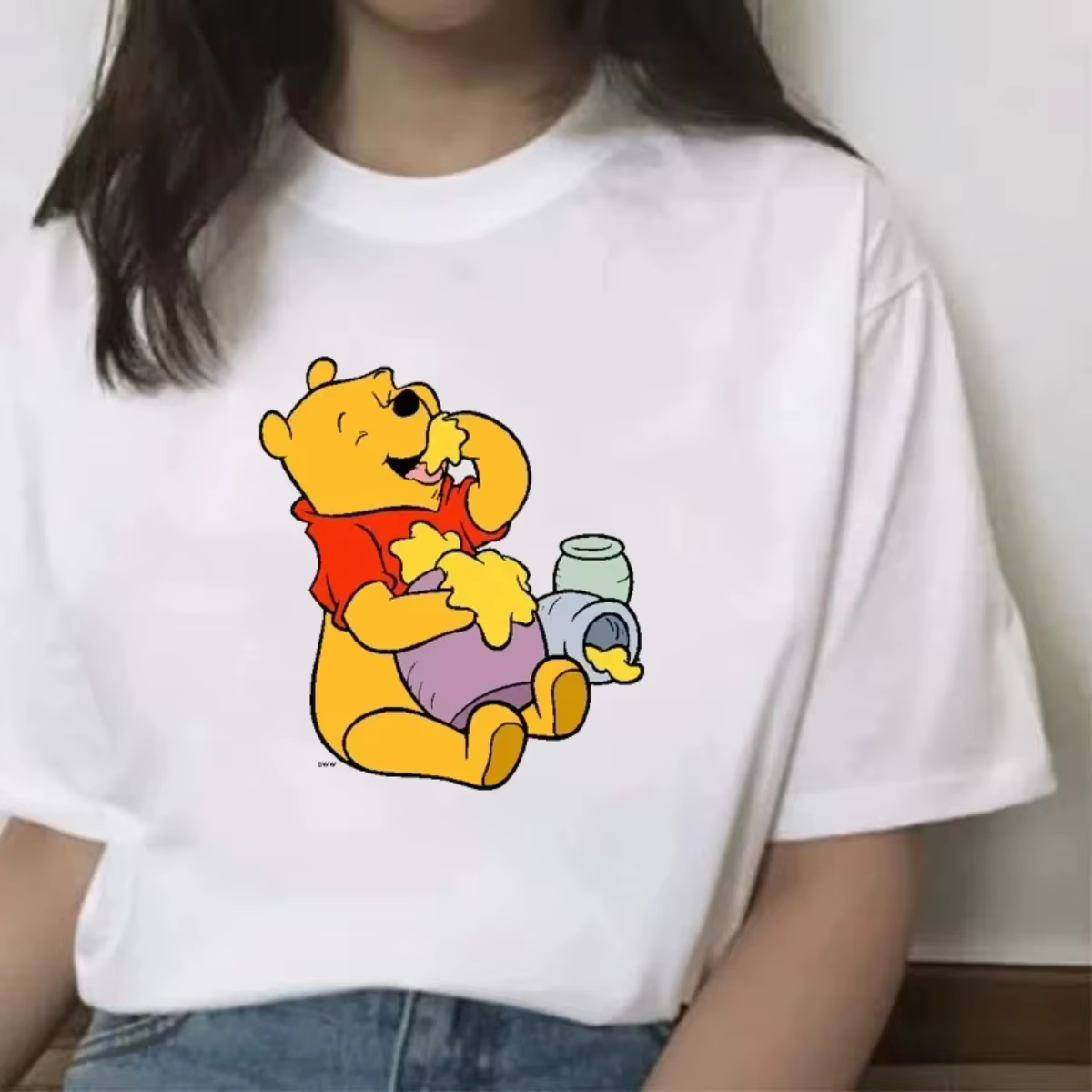 T-shirt de dessin animé Kawaii pour femmes