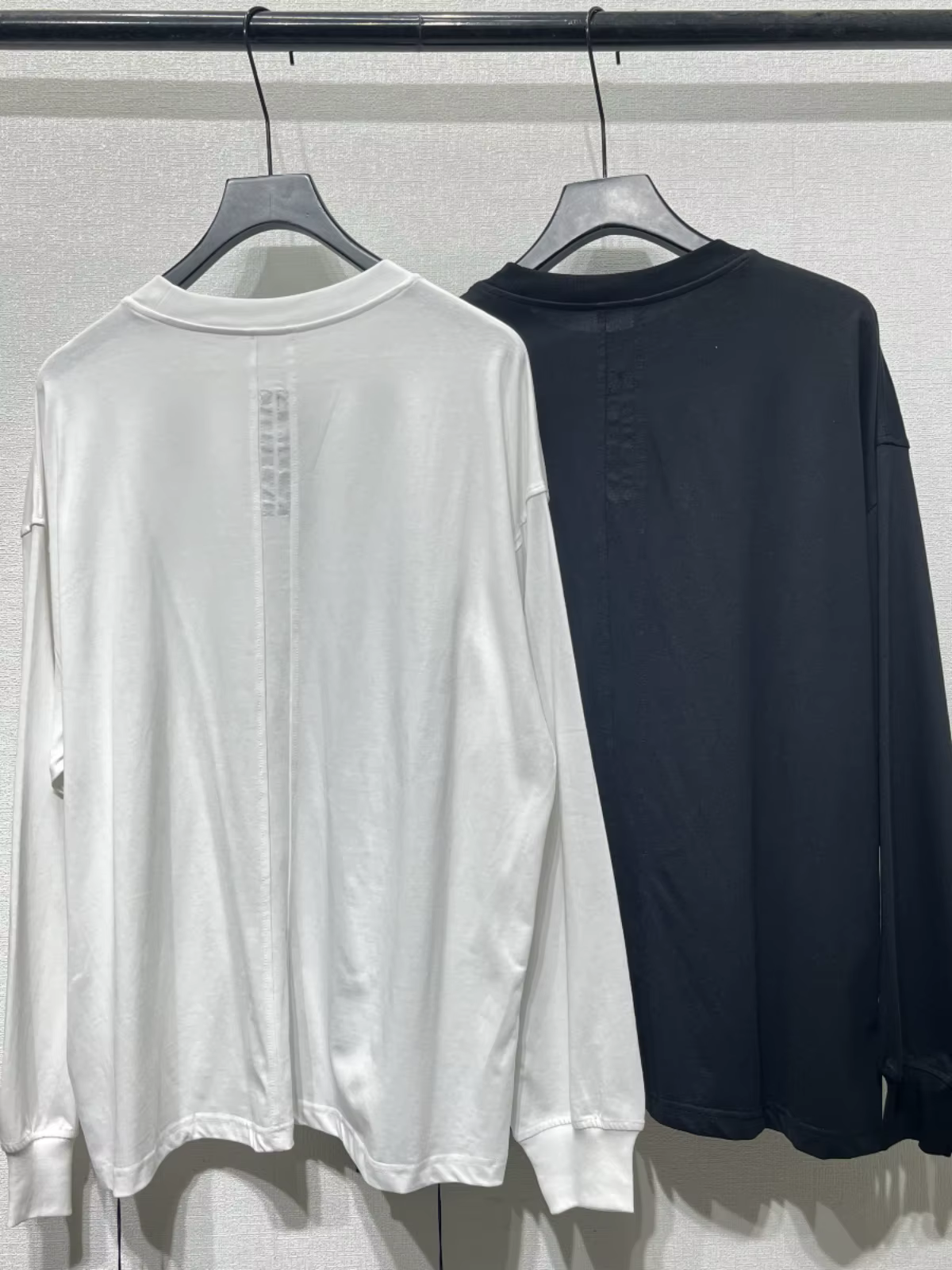 RO déconstruction épissage coupe couleur unie manches T-shirt hommes femmes haute qualité coton T petit haut t-shirts