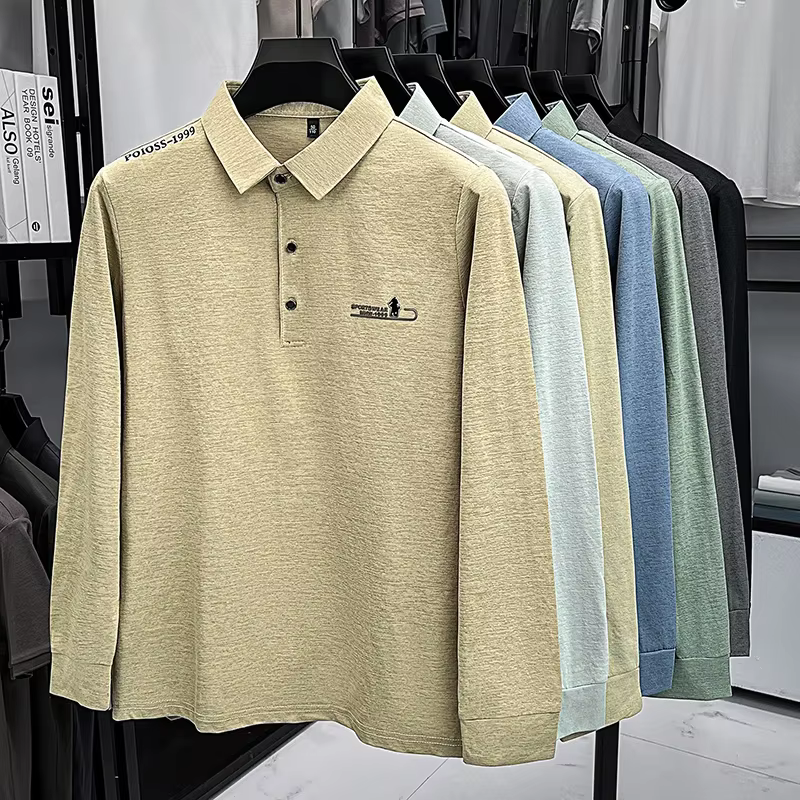 Polo à manches longues pour hommes