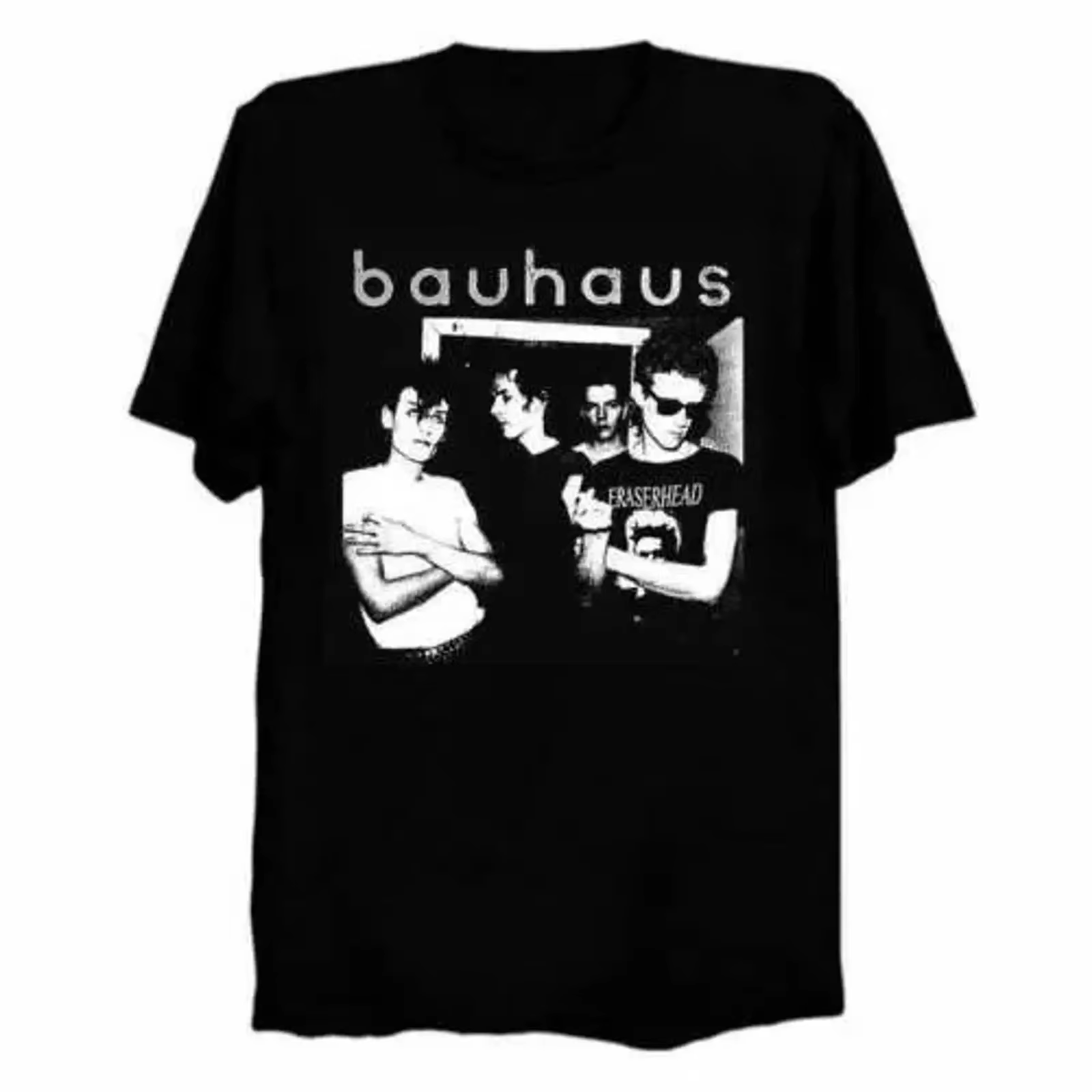 T-shirt Bauhaus Band, style gothique rock