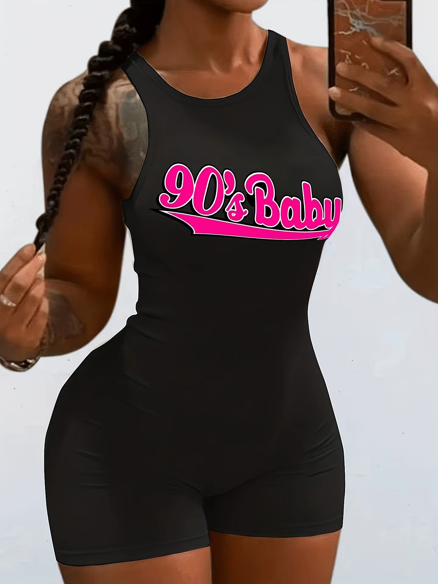 Combinaison sans manches, dos nu, sans gilet, transfrontalière, couleur unie, serré, exercice, Yoga, robes, vêtements, Shorts, Lingerie Jum
