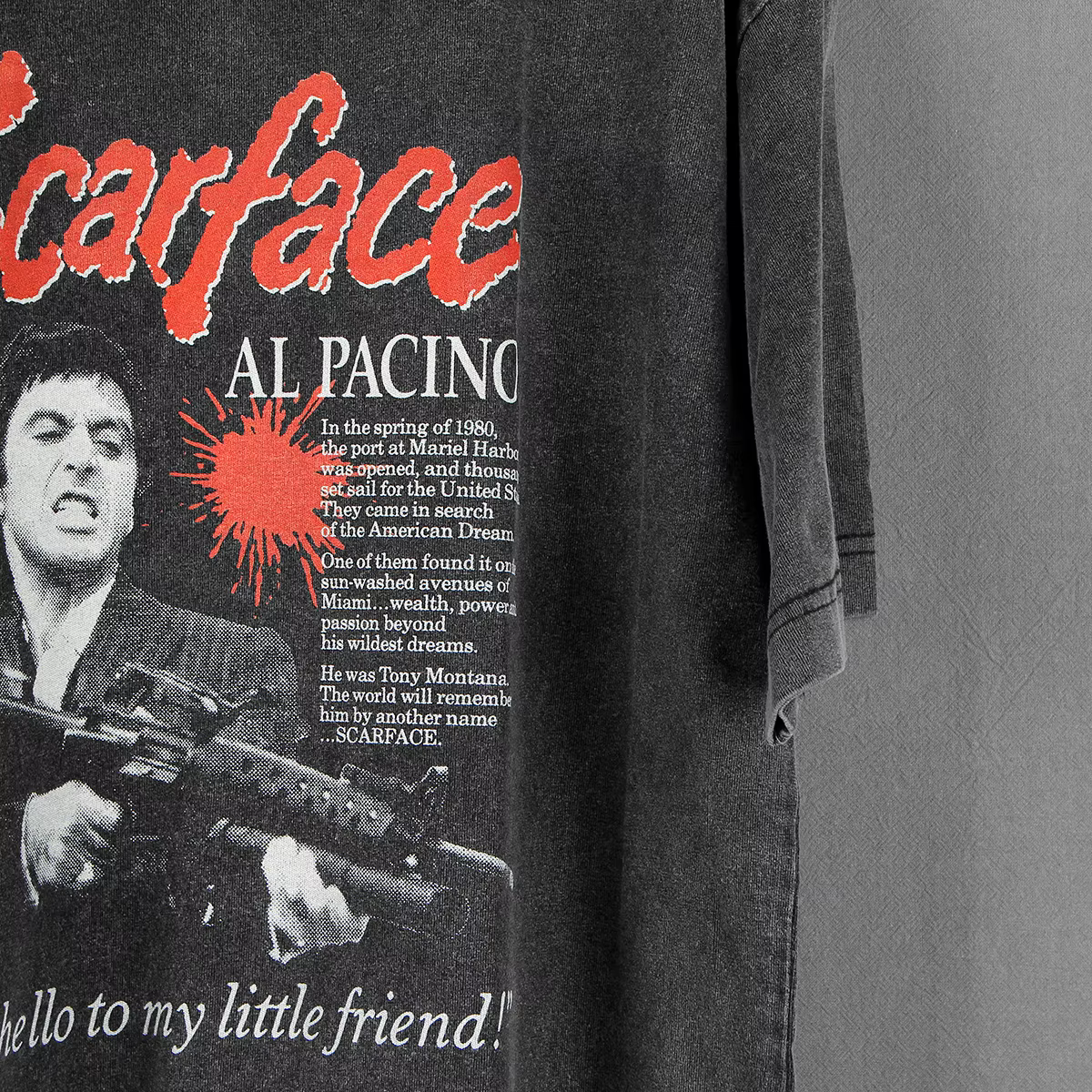 Scarface T-Shirt dit bonjour à mon petit ami Al Pacino film Donnie Brasco chien jour après-midi coton été noir