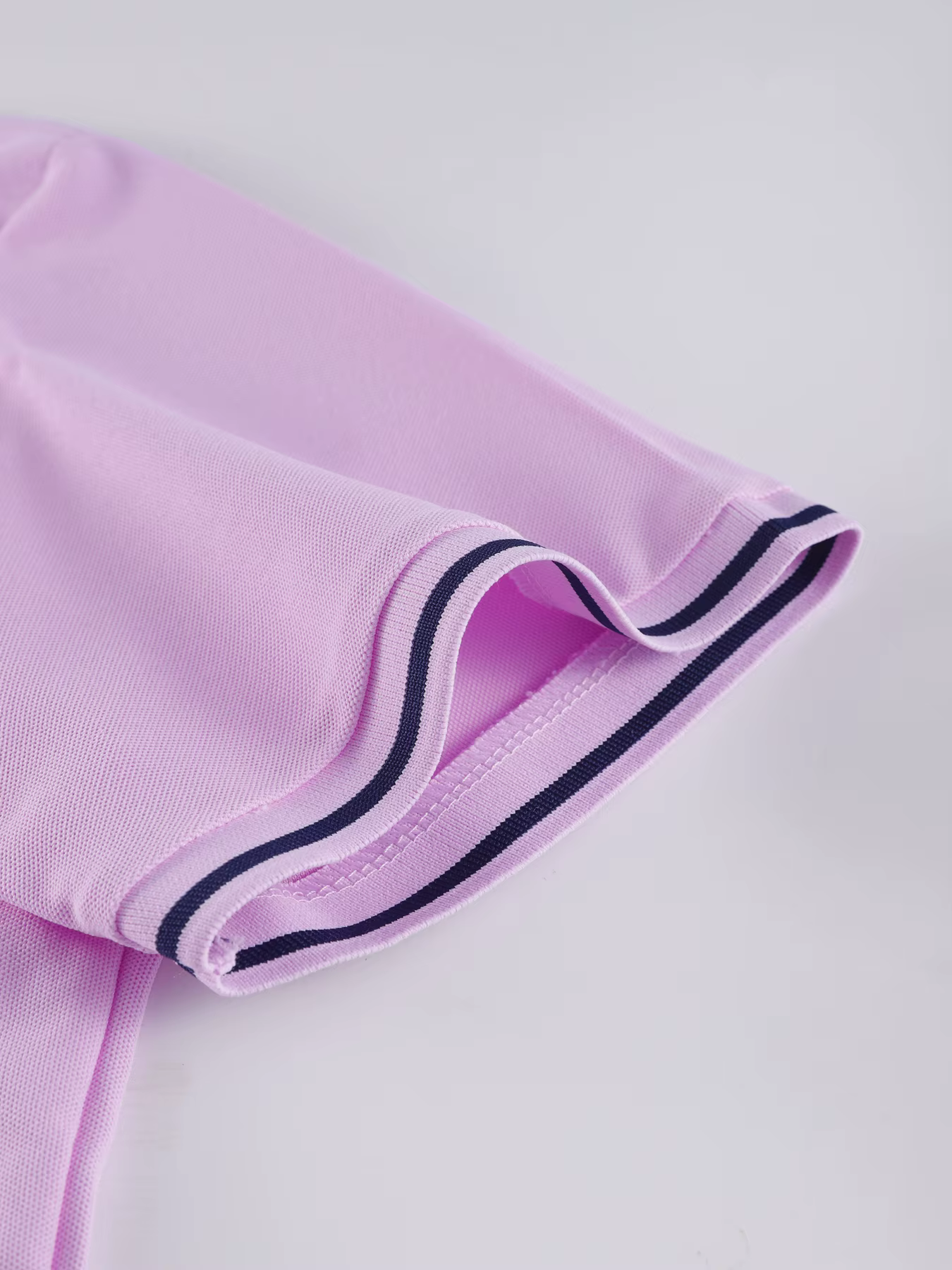 Polo à rayures de couleur unie pour femmes
