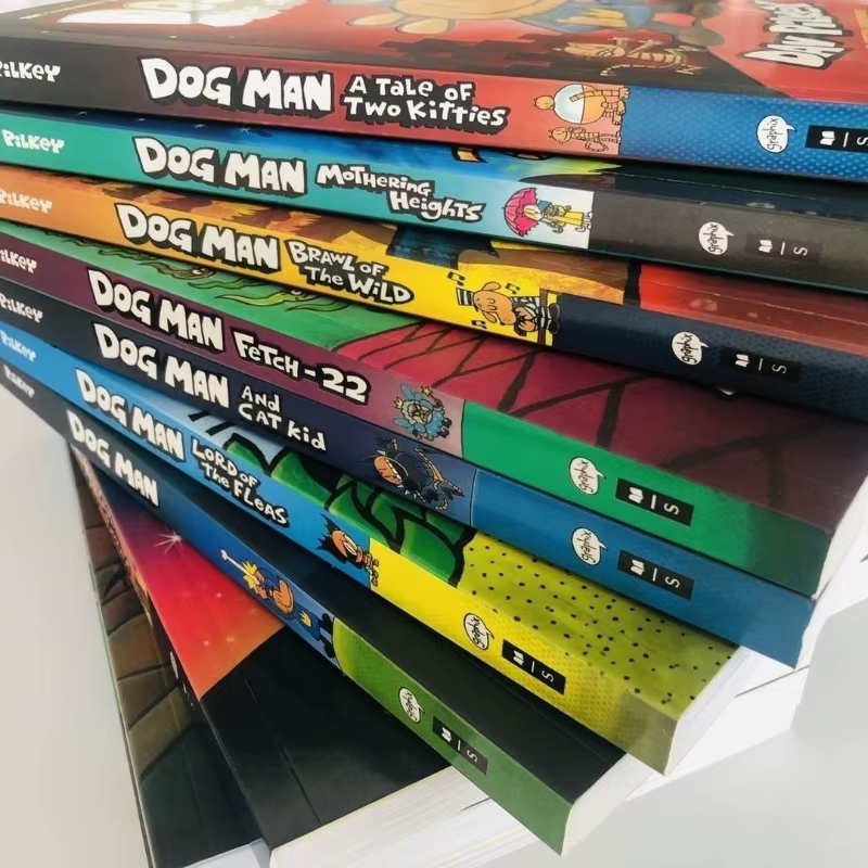 19 livres/ensemble en broché, Les Aventures de Dog Man, la collection épicée, en anglais, pour enfants, humoristique, roman, manga, bande dessinée