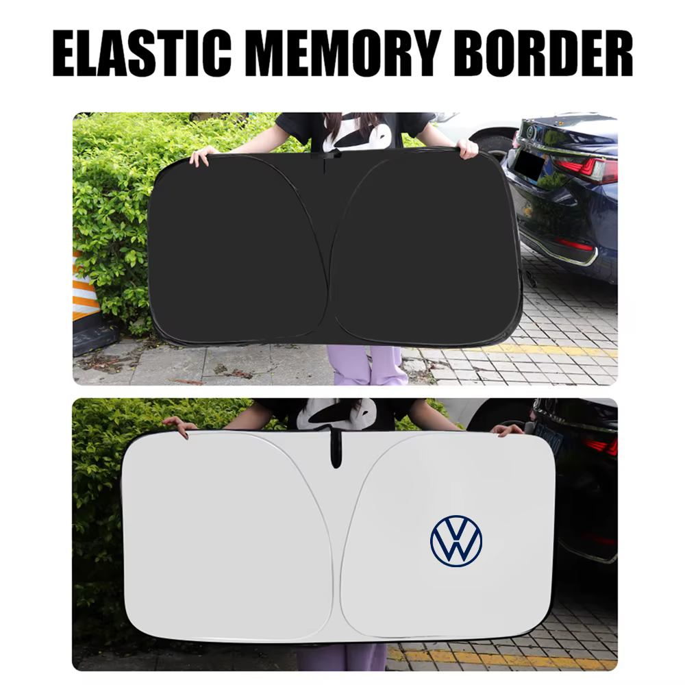 Pare-soleil pliable pour pare-brise de voiture, rideau pare-soleil automatique pour Volkswagen R Polo Passat Rline Golf Tiguan Jetta GTI Touran