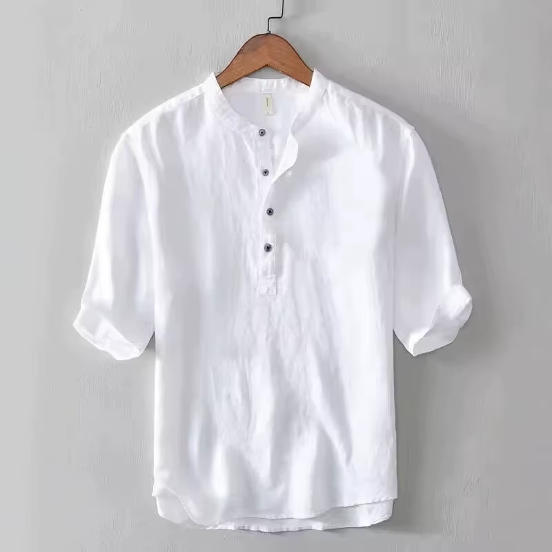 T-shirt d'été fin à col rond pour homme