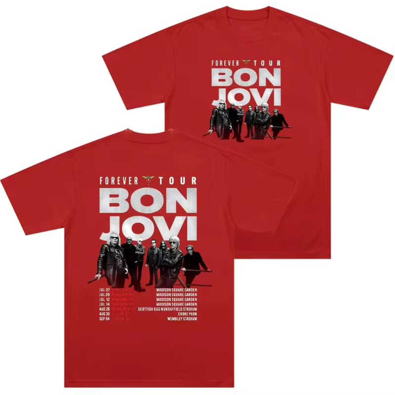 T-shirts Bon Jovi Forever Tour pour hommes