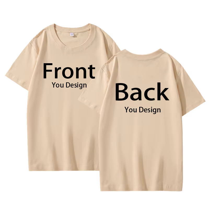 T-shirt personnalisé avant et arrière