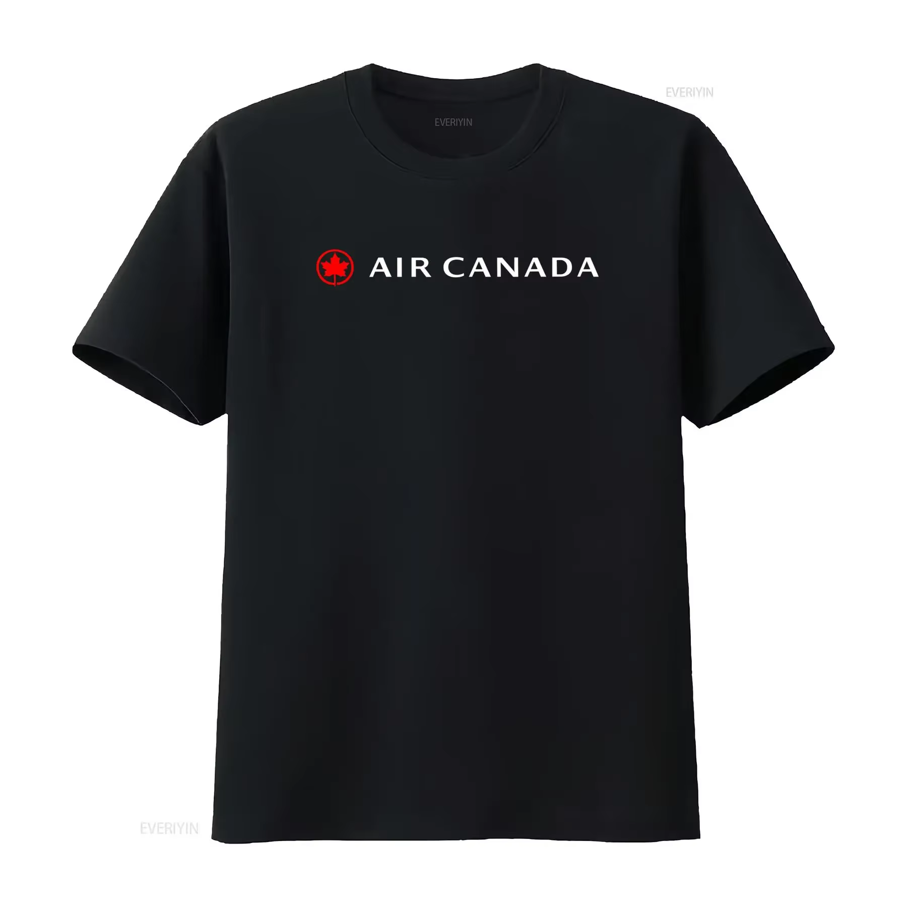 T-shirt avec logo Air Canada Airlines en noir