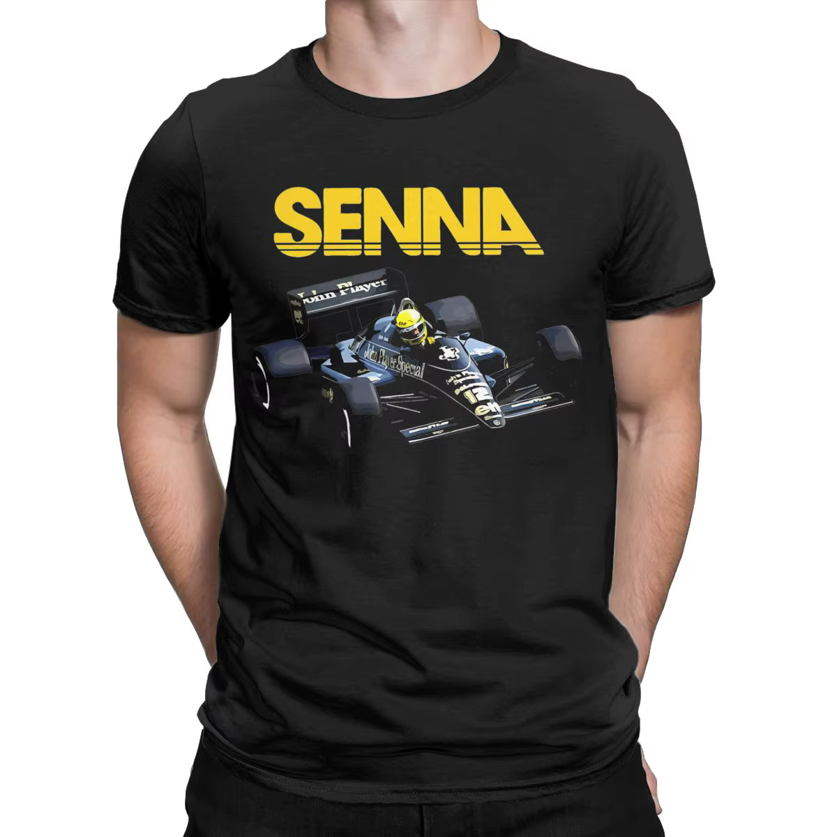 Ayrton Scannelle-T-shirt à manches courtes et col rond pour homme