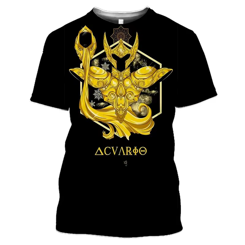 T-shirts imprimés 3D Saint Seiya Anime pour l'été