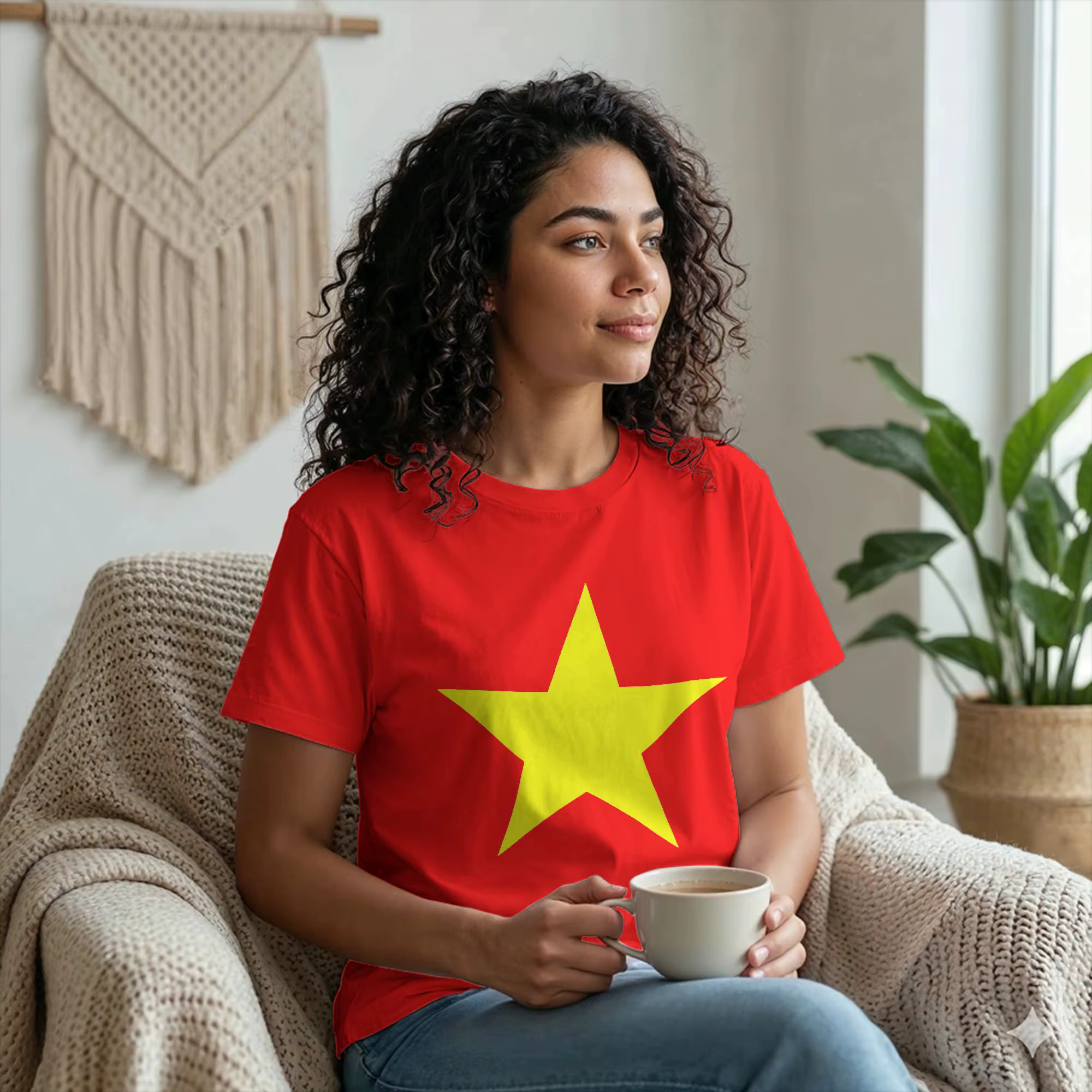 T-shirt pour homme avec drapeau du Vietnam