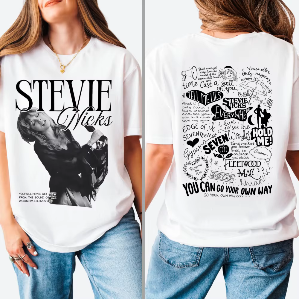 T-shirt Stevie Nicks Vintage Concert TeeMusic Lover Gift Classic Rock Band