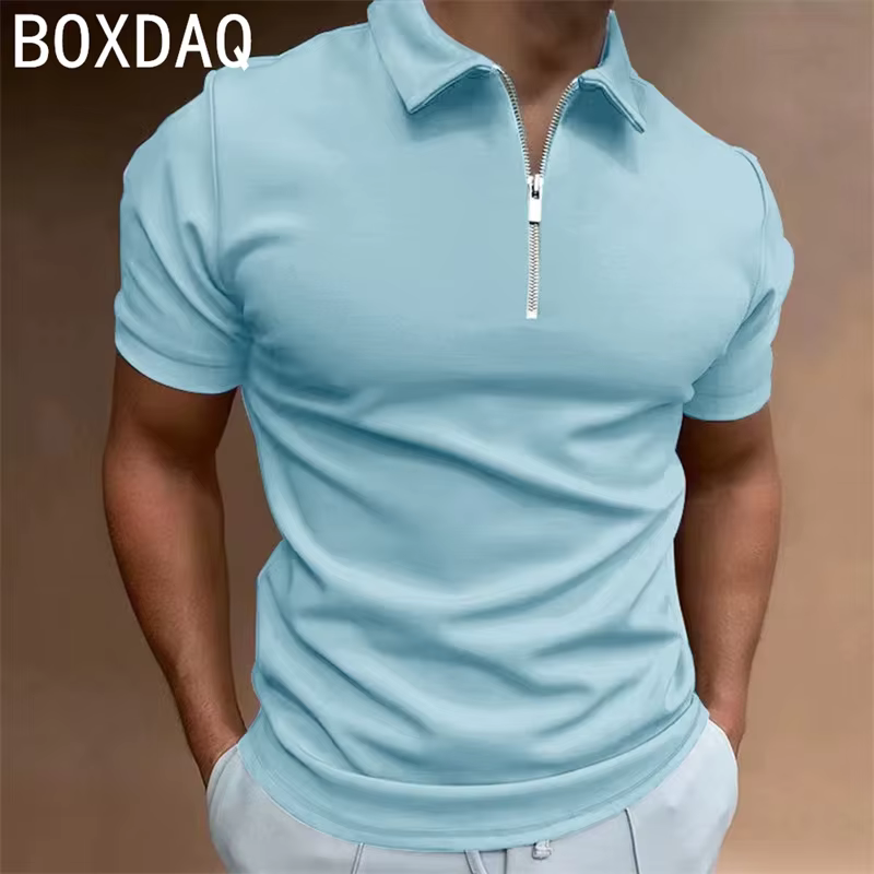 Polo de couleur unie pour hommes